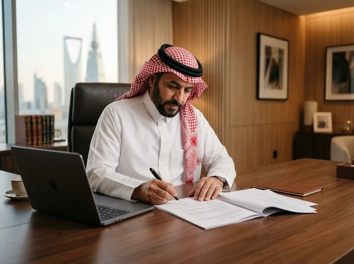 مستشار قانوني سعودي يعدّ مذكرة رأي داخلية لإدارة الشركة